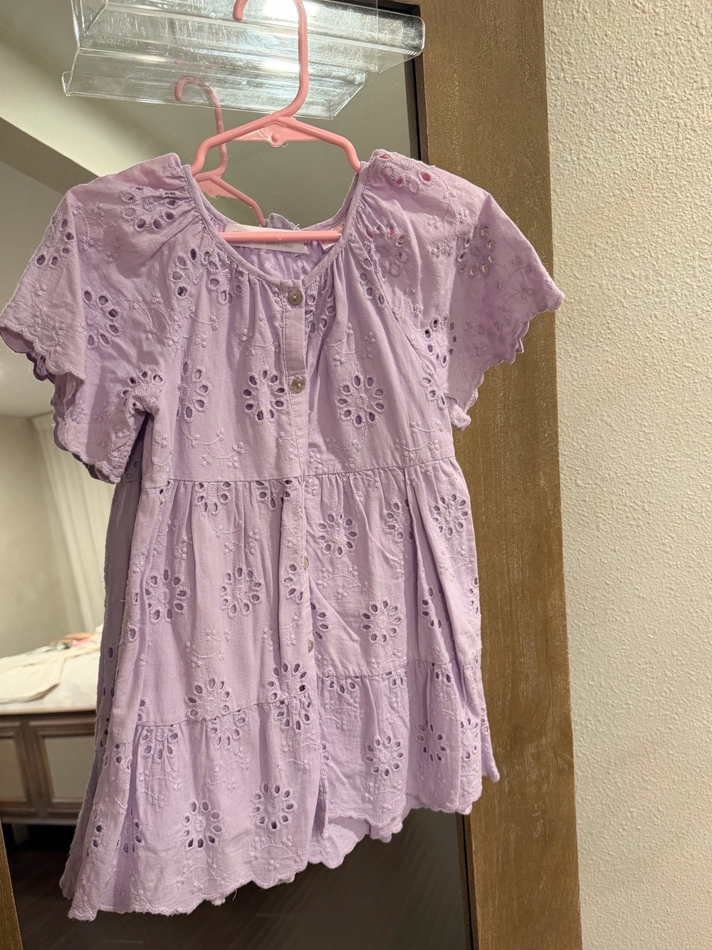 Zara Lavender Eyelet toddler dress